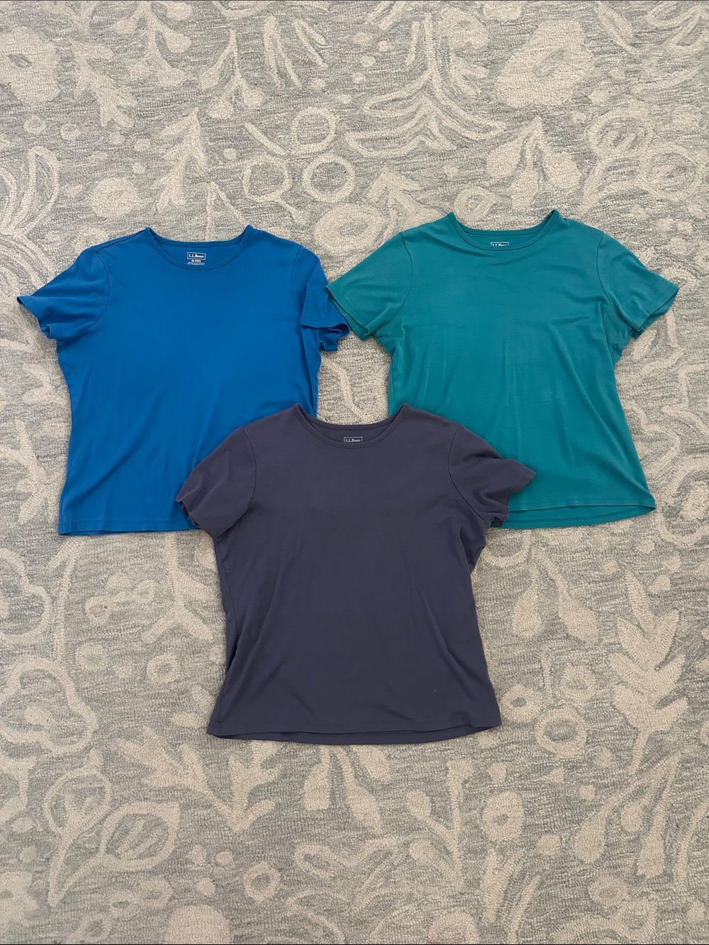 Lot of 3: L.L. Bean Pima Crewneck - Women’s Medium Regular